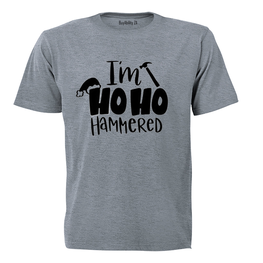 Christmas - Ho Ho Hammered - Adults - T-Shirt - BuyAbility