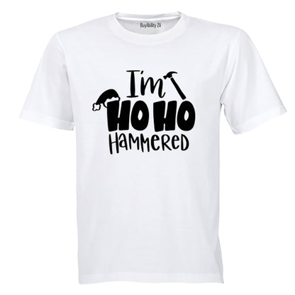Christmas - Ho Ho Hammered - Adults - T-Shirt - BuyAbility
