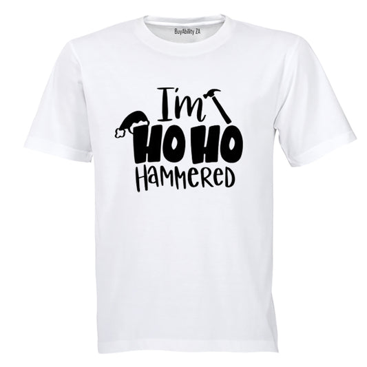 Christmas - Ho Ho Hammered - Adults - T-Shirt - BuyAbility