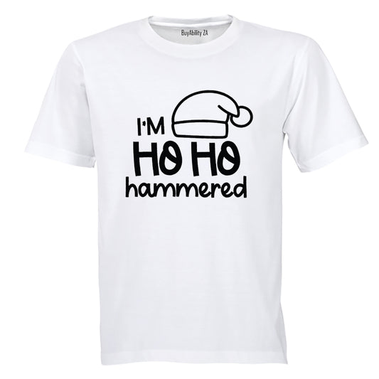 Ho Ho Hammered - Christmas Hat - Adults - T-Shirt