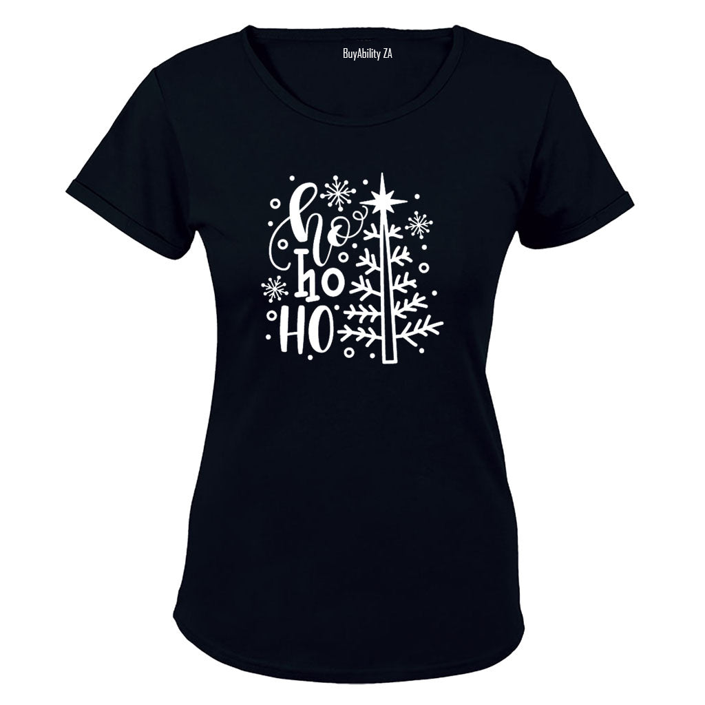 Ho Ho Ho - Christmas TREE - Ladies - T-Shirt