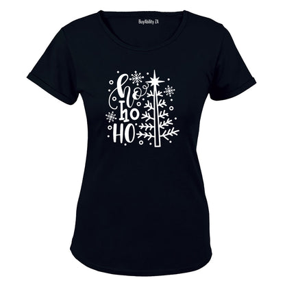 Ho Ho Ho - Christmas TREE - Ladies - T-Shirt