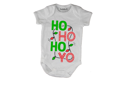 Ho Ho Ho Yo - Christmas - Baby Grow