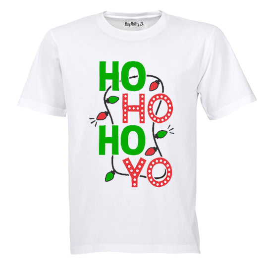 Ho Ho Ho Yo - Christmas - Adults - T-Shirt