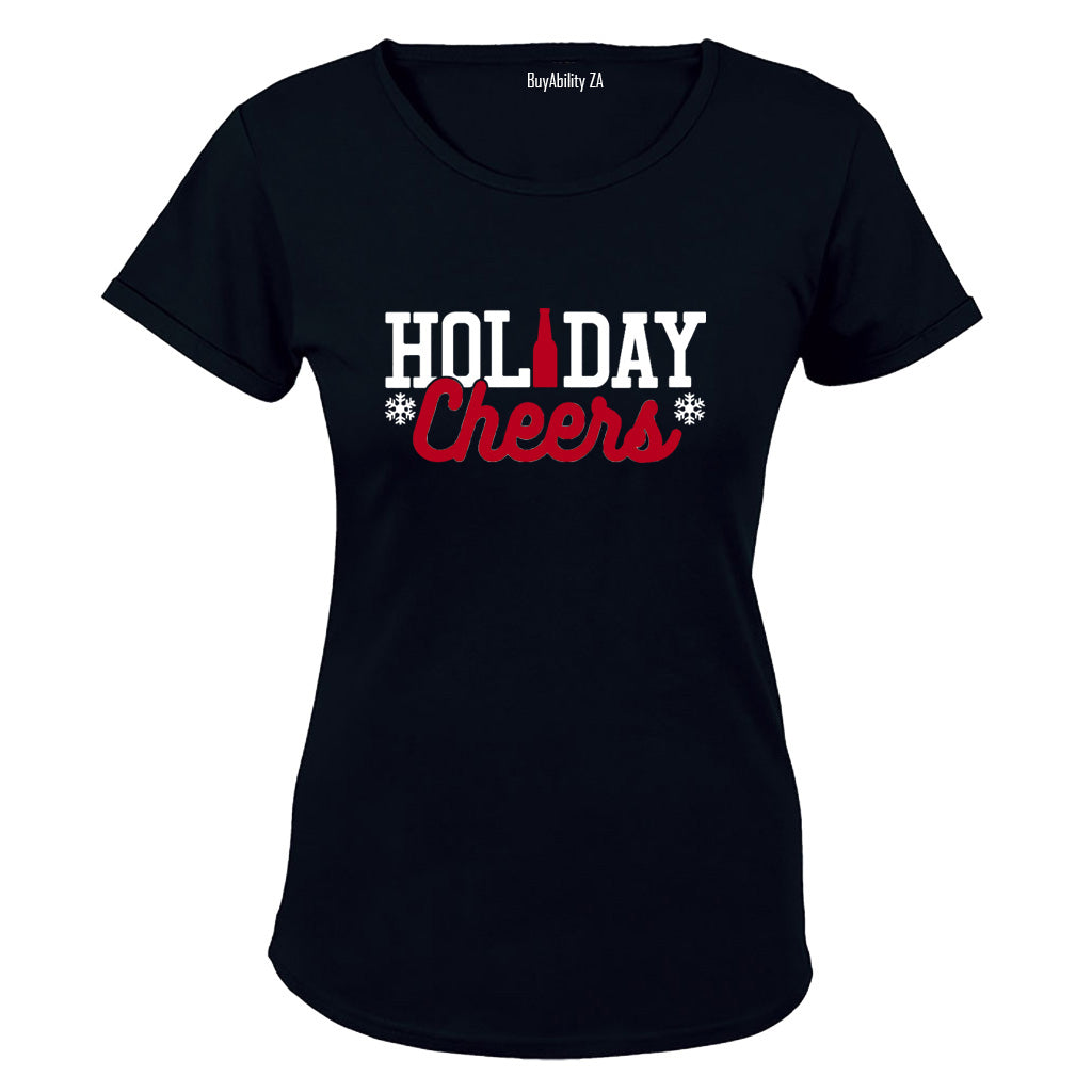 Holiday Cheers - Christmas - Ladies - T-Shirt