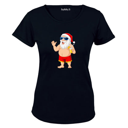 Holiday Santa - Christmas - Ladies - T-Shirt
