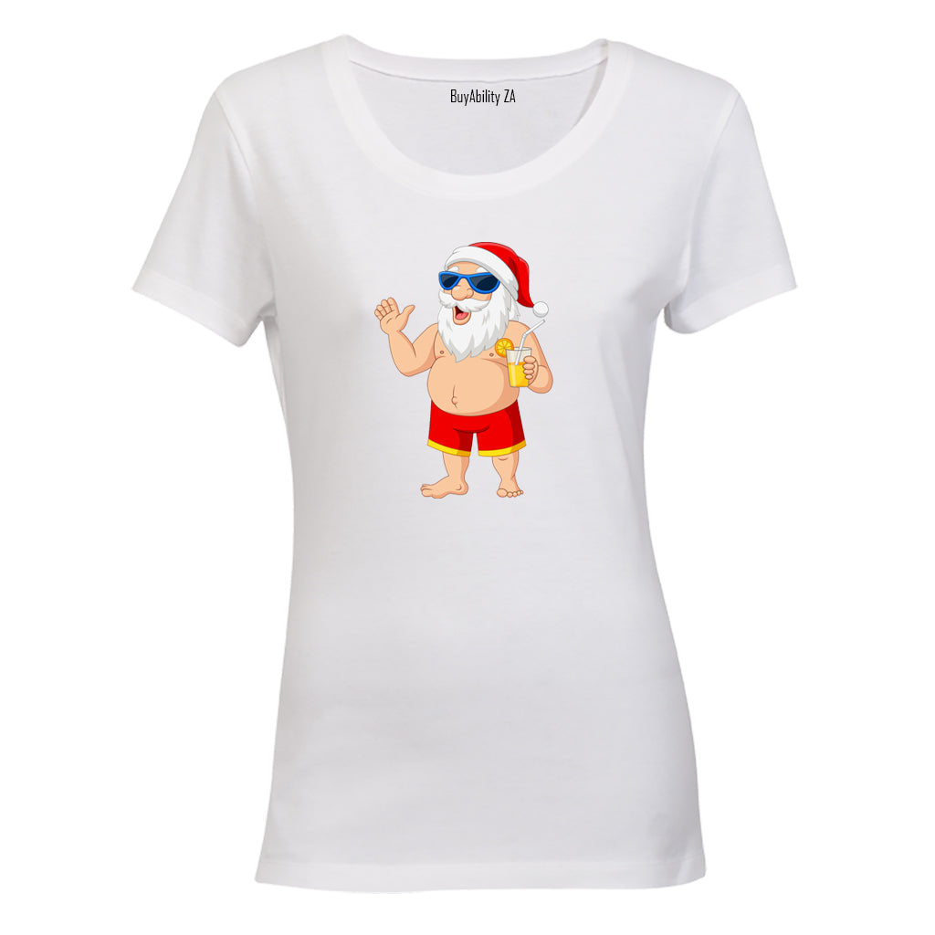 Holiday Santa - Christmas - Ladies - T-Shirt