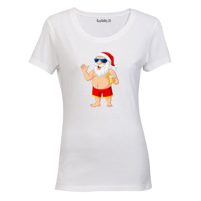 Holiday Santa - Christmas - Ladies - T-Shirt