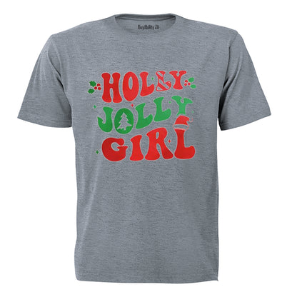 Holly Jolly Girl - Christmas - Kids T-Shirt - BuyAbility South Africa