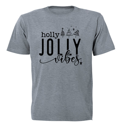 Holly Jolly Vibes - Christmas - Adults - T-Shirt - BuyAbility South Africa