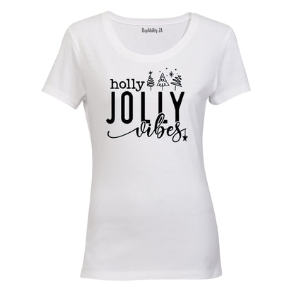 Holly Jolly Vibes - Christmas - Ladies - T-Shirt