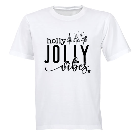 Holly Jolly Vibes - Christmas - Adults - T-Shirt - BuyAbility South Africa