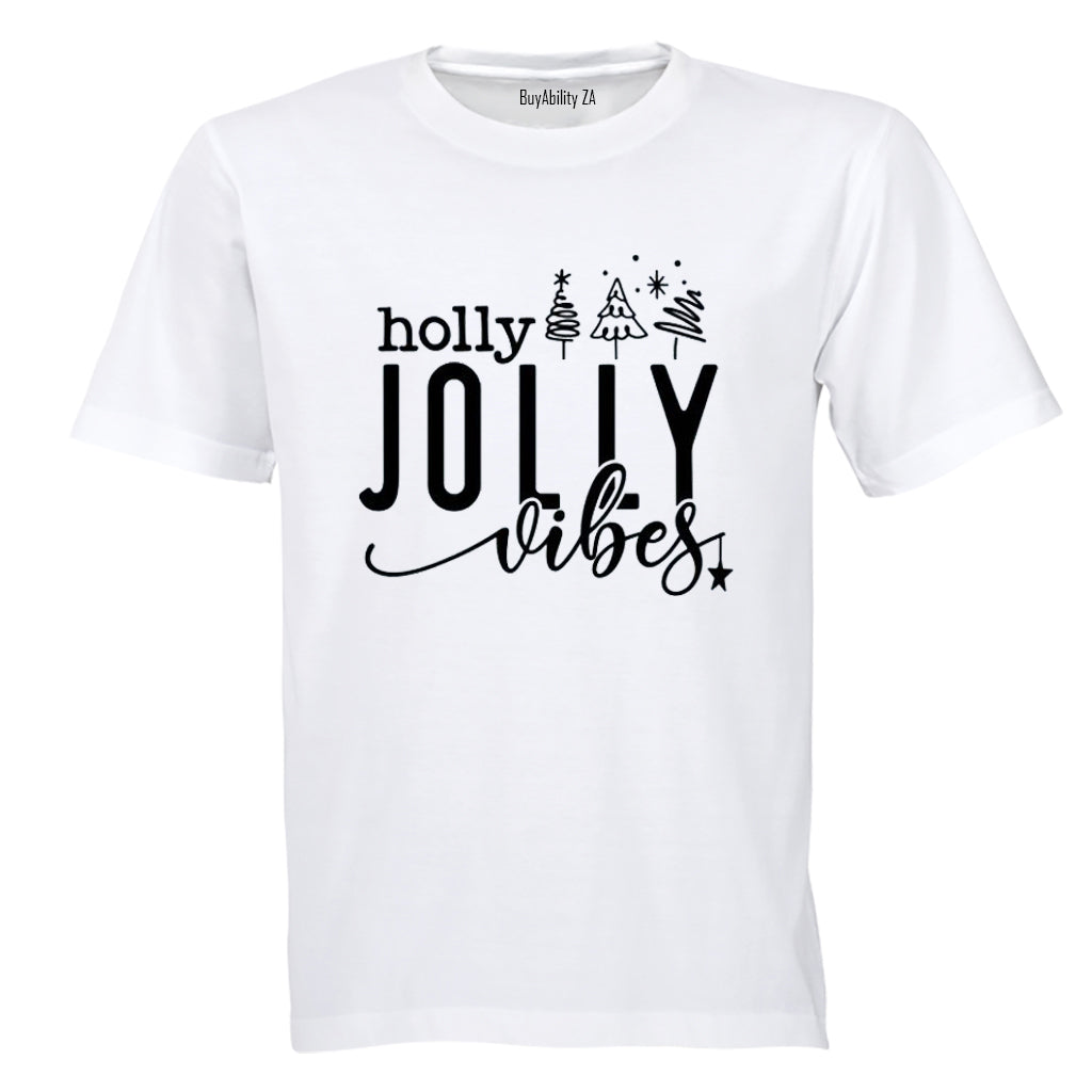 Holly Jolly Vibes - Christmas - Kids T-Shirt - BuyAbility