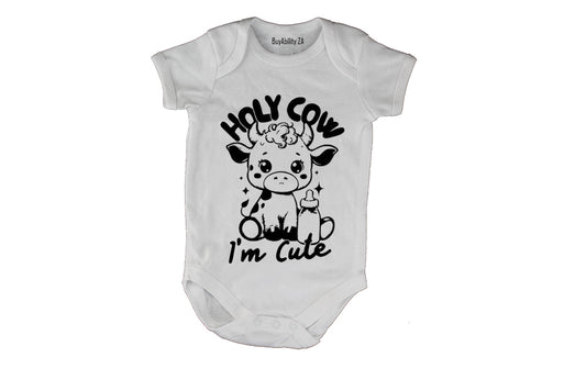 Holy Cow I'm Cute - Baby Grow - BuyAbility South Africa