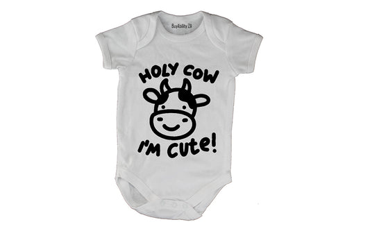 Holy Cow I'm Cute - Baby Grow - BuyAbility South Africa