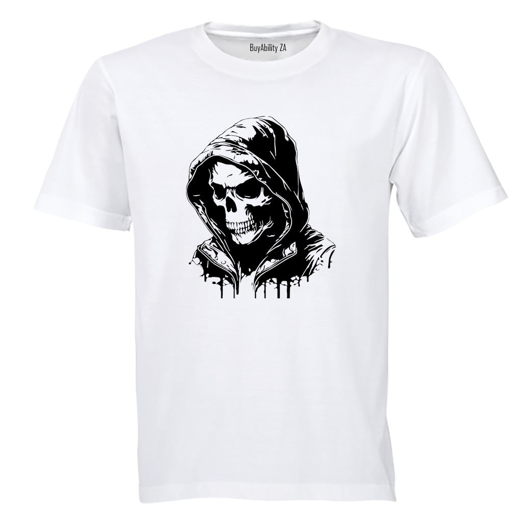 Hooded Skeleton - Adults - T-Shirt