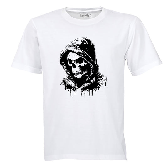 Hooded Skeleton - Adults - T-Shirt