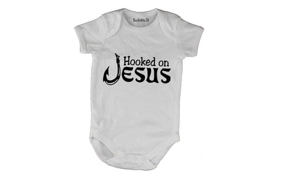 Hooked on Jesus - Baby Grow