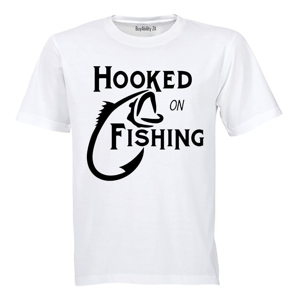 Hooked on Fishing - Adults - T-Shirt