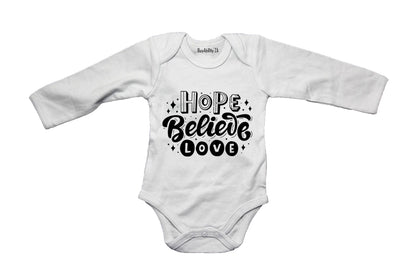 Hope. Believe. Love - Baby Grow