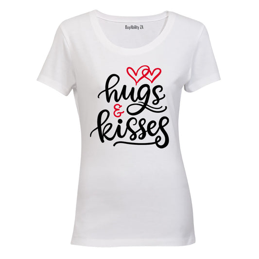 Hugs & Kisses - Valentine Inspired - Ladies - T-Shirt