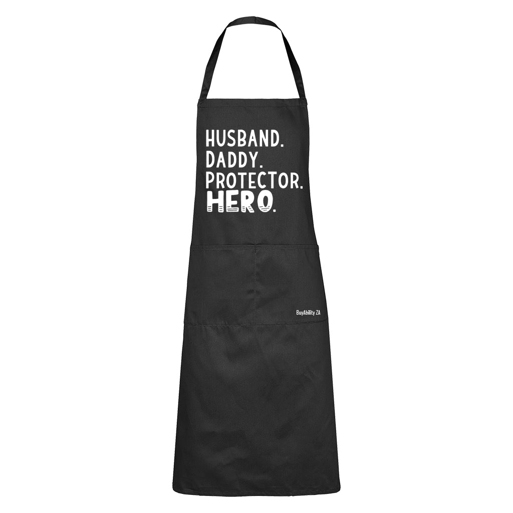 Husband. Daddy - Hero - Apron