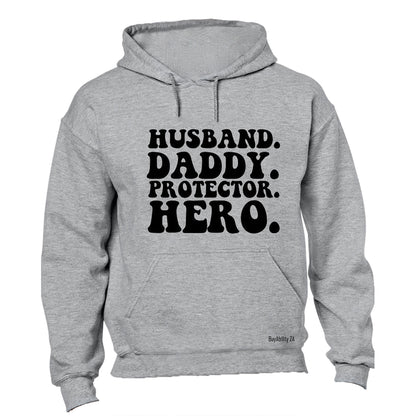 Husband. Daddy. Hero - Hoodie - BuyAbility South Africa