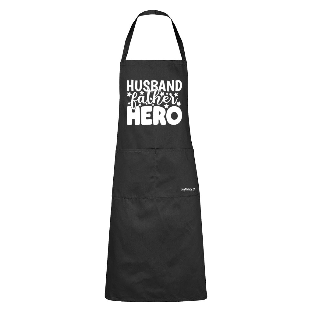 Husband. Father. Hero - Stars - Apron
