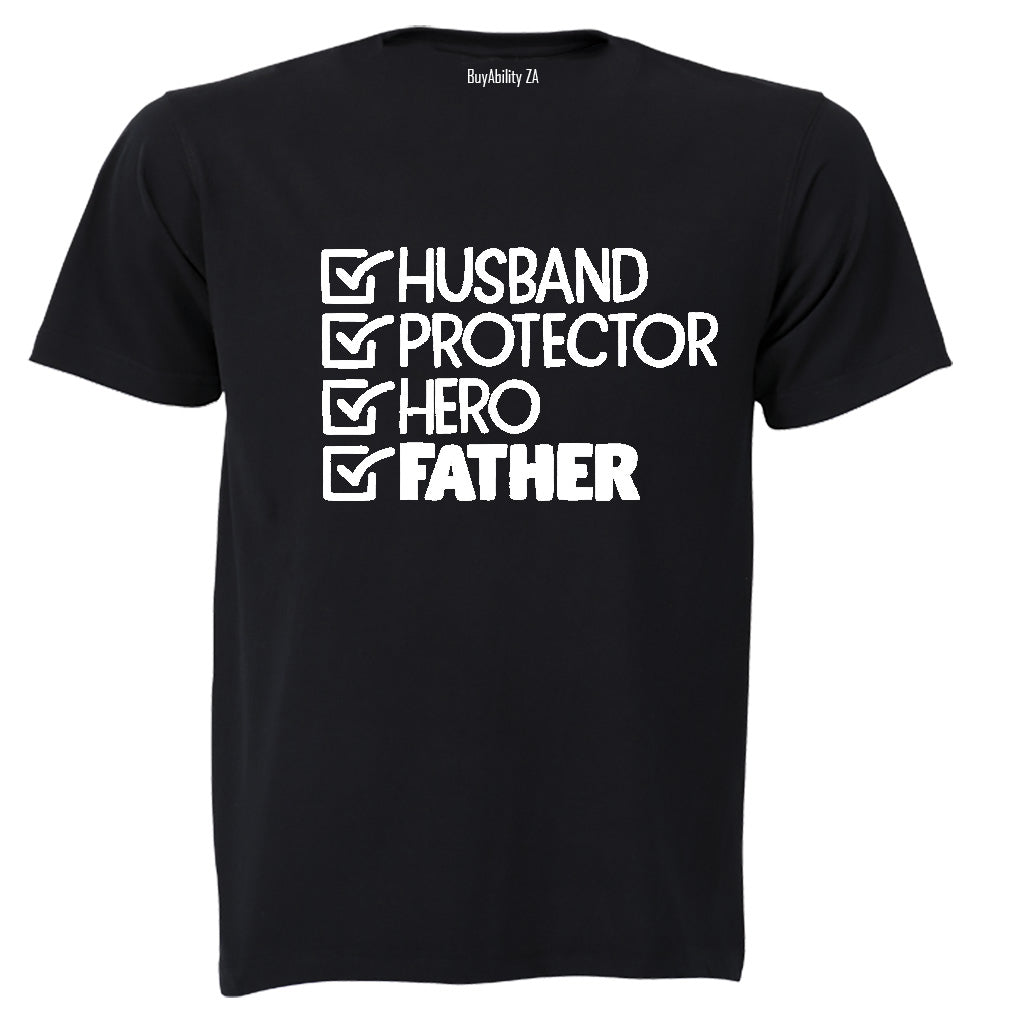 Husband. Protector - Adults - T-Shirt