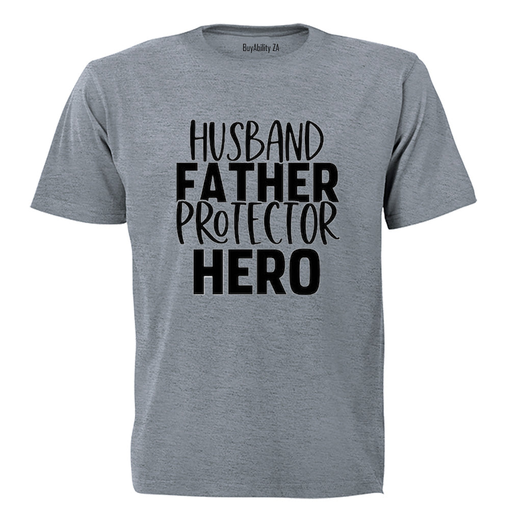 Husband Father Hero - Adults - T-Shirt - BuyAbility South Africa