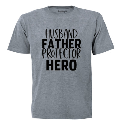 Husband Father Hero - Adults - T-Shirt - BuyAbility South Africa