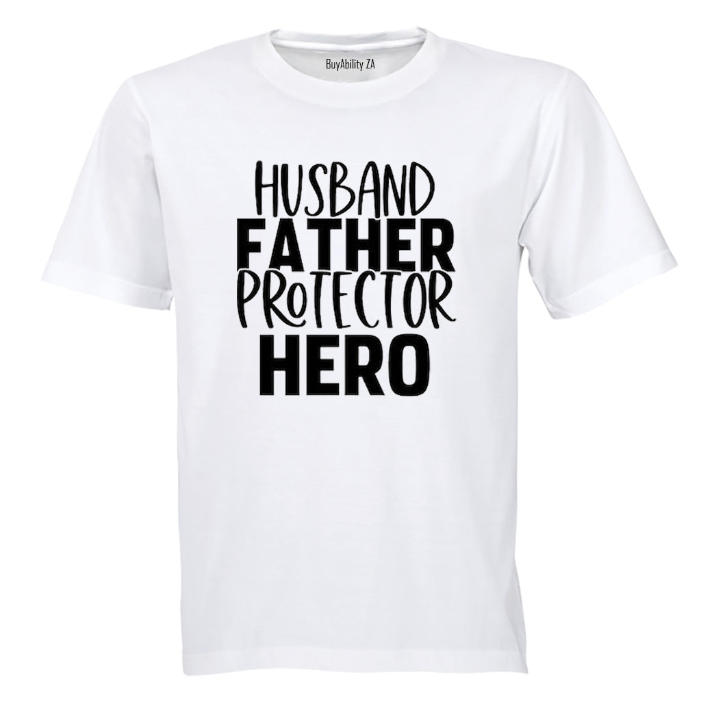 Husband Father Hero - Adults - T-Shirt - BuyAbility South Africa
