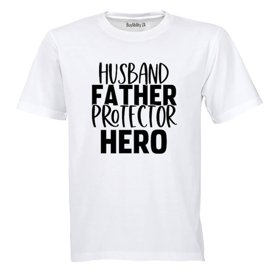 Husband Father Hero - Adults - T-Shirt - BuyAbility South Africa
