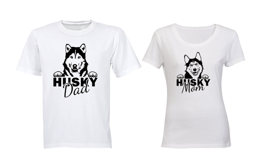Husky Dad & Mom - Couples Tees