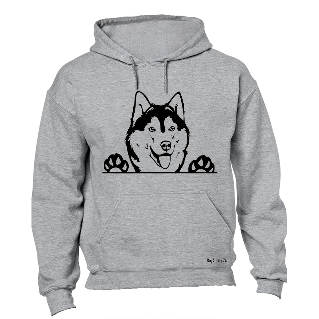 Husky Peeking - Hoodie