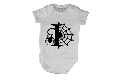 I - Halloween Spiderweb - Baby Grow