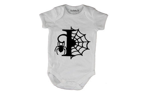 I - Halloween Spiderweb - Baby Grow