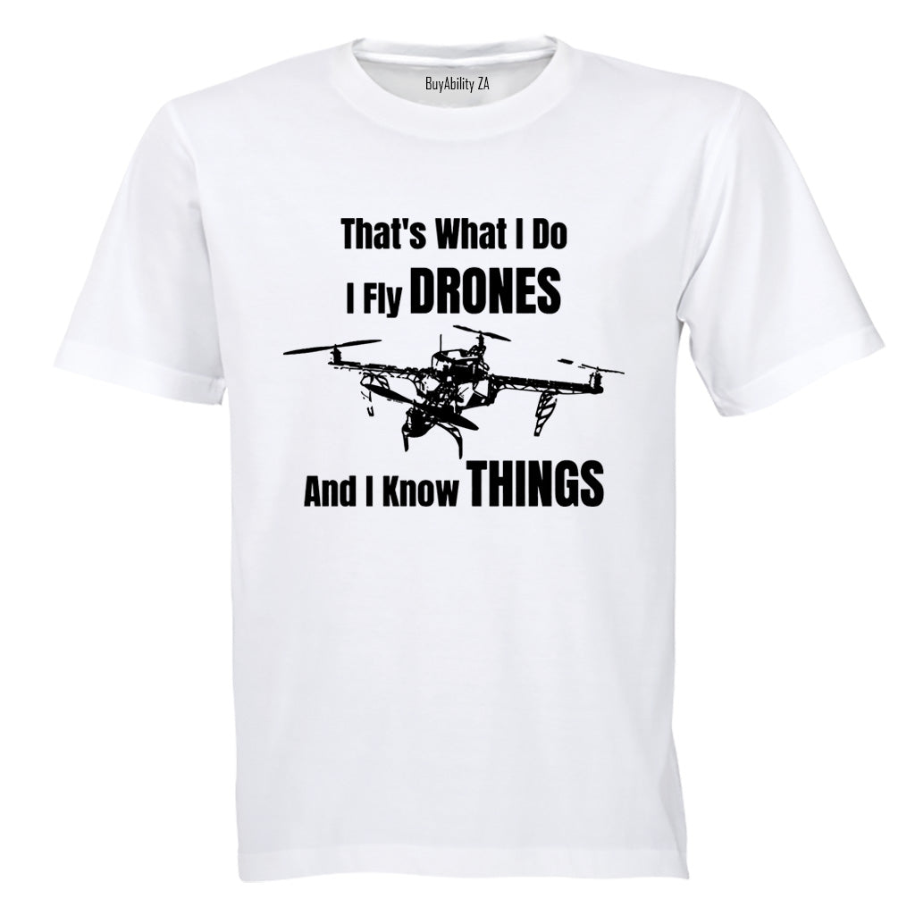 I Fly Drones - Adults - T-Shirt - BuyAbility South Africa