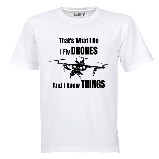 I Fly Drones - Adults - T-Shirt - BuyAbility South Africa