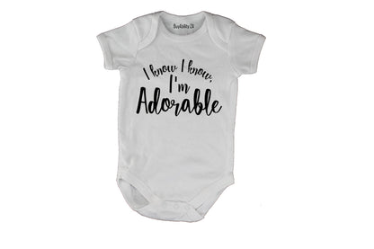 I Know I'm Adorable - Baby Grow - BuyAbility South Africa