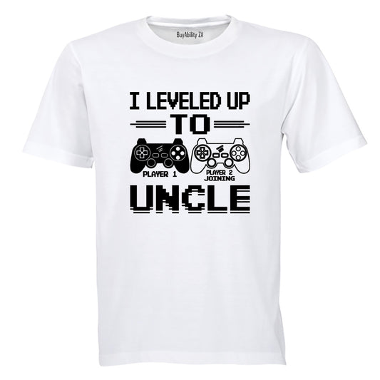 I Leveled Up To Uncle - Adults - T-Shirt - BuyAbility South Africa