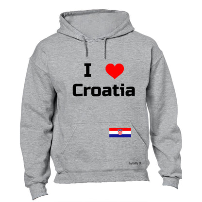 I Love Croatia - Hoodie