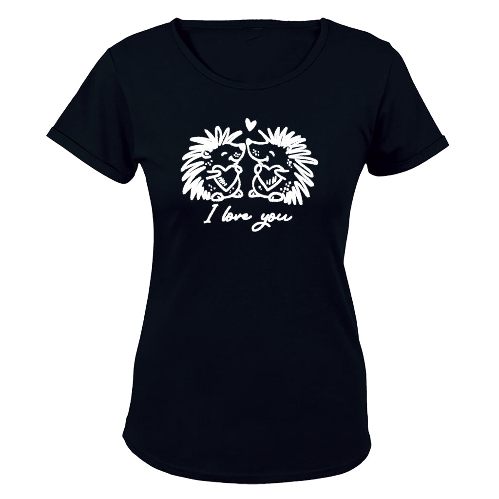 I Love You - Hedgehogs - Ladies - T-Shirt - BuyAbility South Africa