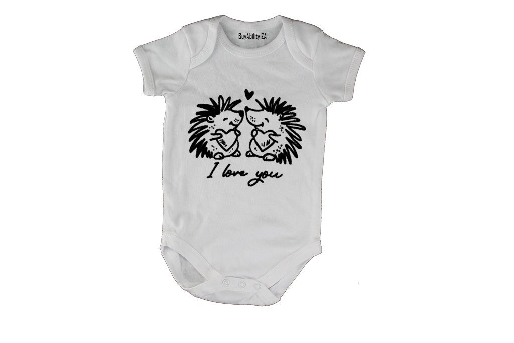 I Love You - Hedgehogs - Baby Grow