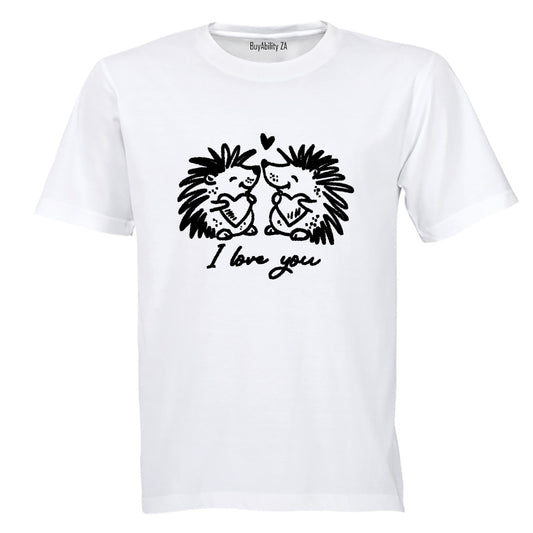 I Love You - Hedgehogs - Kids T-Shirt