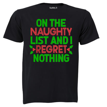 I Regret Nothing - Christmas - Kids T-Shirt - BuyAbility