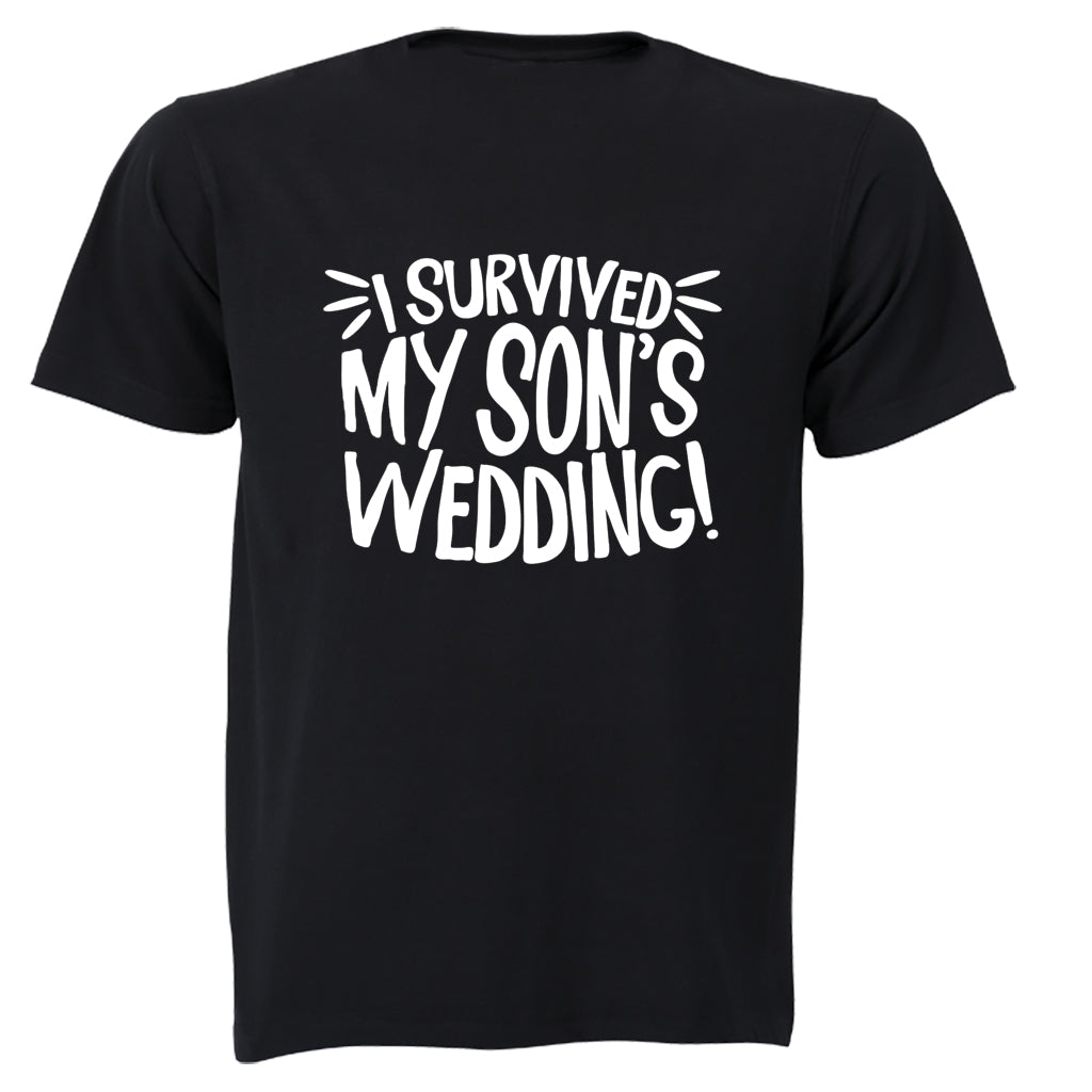 I Survived My Son's Wedding! - Adults - T-Shirt - BuyAbility South Africa