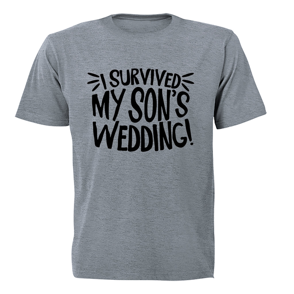 I Survived My Son's Wedding! - Adults - T-Shirt - BuyAbility South Africa