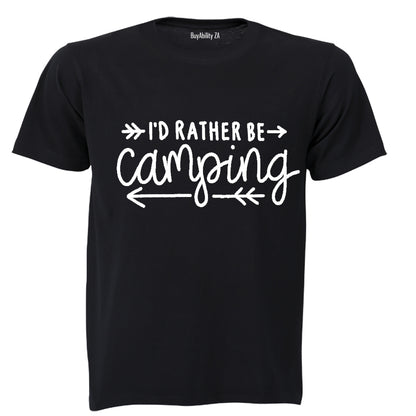 I' rather be camping - Kids T-Shirt