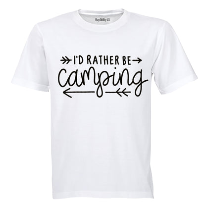 I' rather be camping - Kids T-Shirt